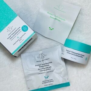 Drunk Elephant Protini Polypeptide Firming Moisturizer + Serum Foil Sample New